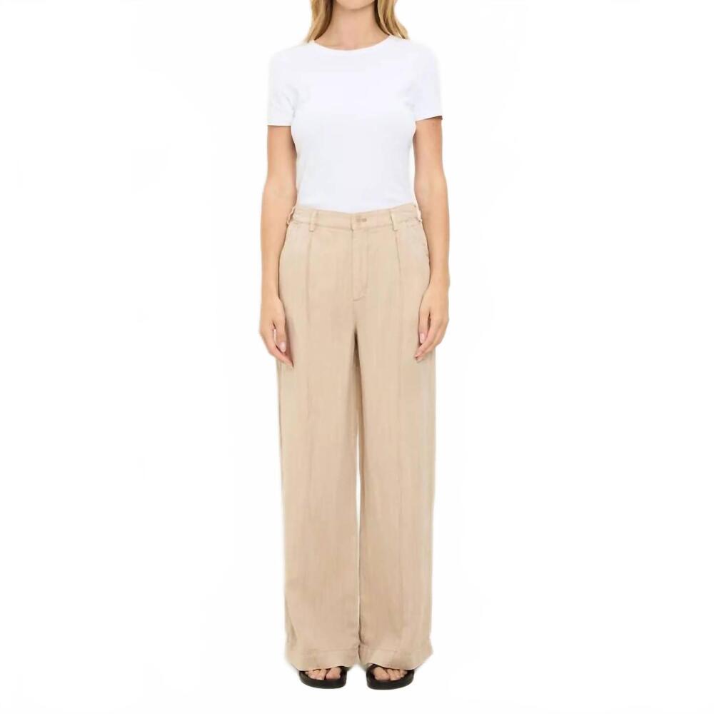 NEW MICHAEL STARS april wide leg trouser in macadamia